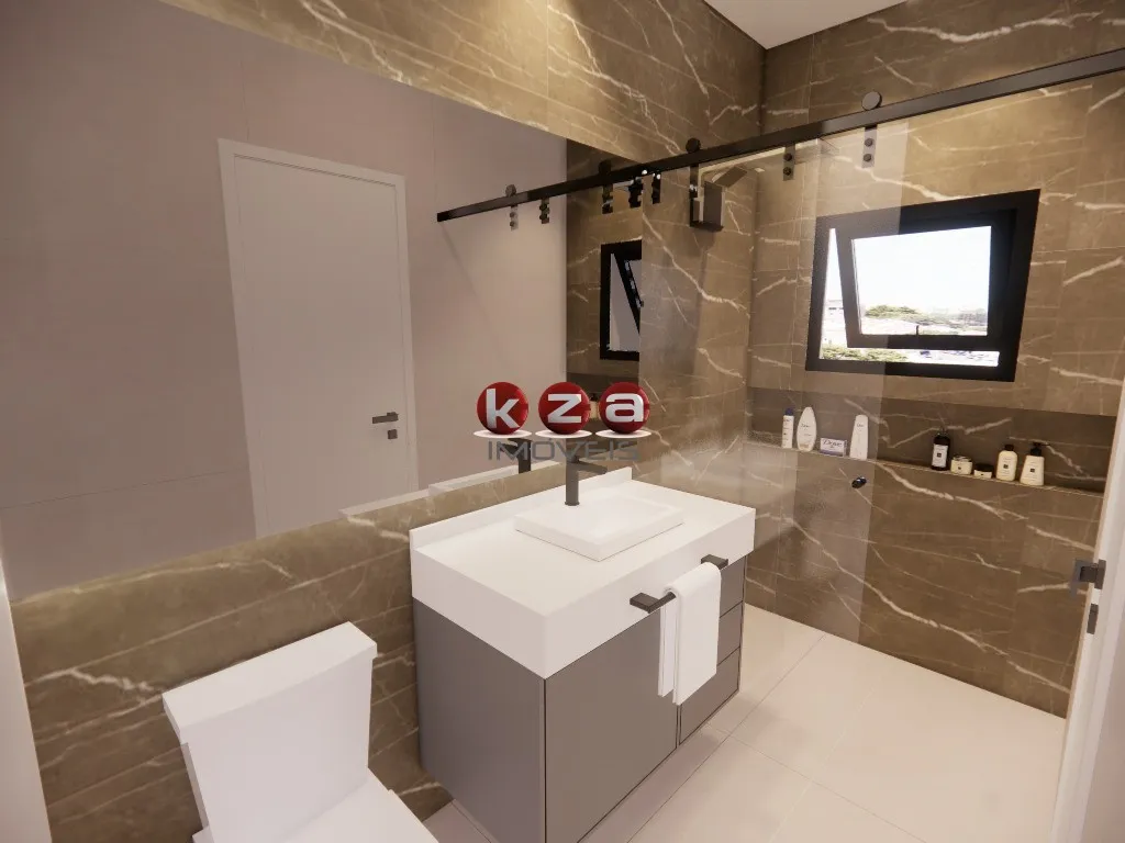 Imagem Casa de luxo em condomínio: 3 quartos, 3 suítes, 2 salas, 5 banheiros, 4 vagas na cidade de Valinhos - SP.