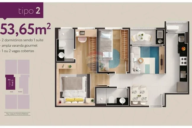 Imagem Apartamento na Planta 2 Quartos Vila Gabriel Sorocaba, ENTREGA EM 2026