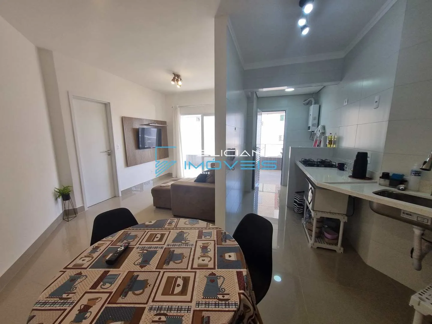 Imagem Apartamento com 1 quarto, Guilhermina, Praia Grande - R$ 435 mil, Cod: 6350