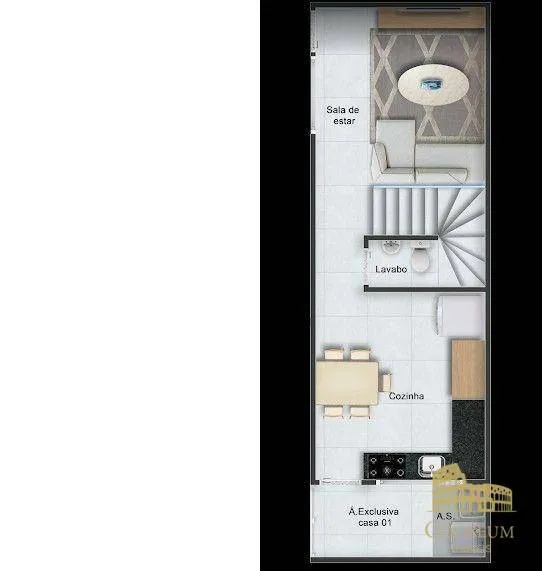 Imagem Casa à venda por R$ 840.000,00 - Caiçara. - Praia Grande/SP
