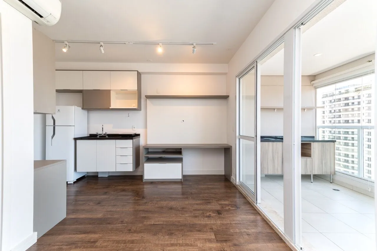 Imagem Apartamento no Brooklin - 33m², 1 quartos, 1 vaga - São Paulo/SP