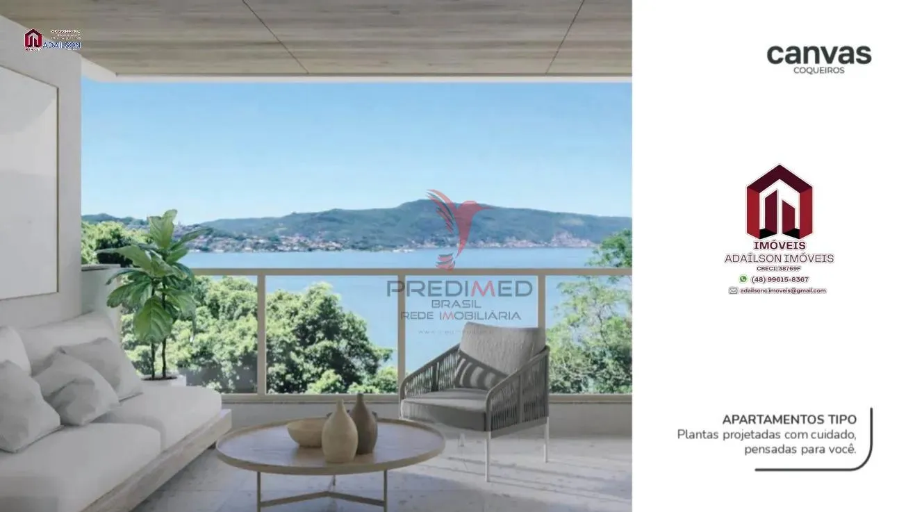 Imagem Apartamentos à venda no Canvas Residence Bairro coqueiros Florianópolis SC Brasil