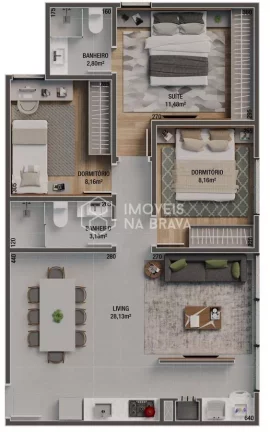 Imagem APARTAMENETO 2 QUARTOPS A VENDA EM ITAJAÍ SC, BAIRRO VILA OPERARIA