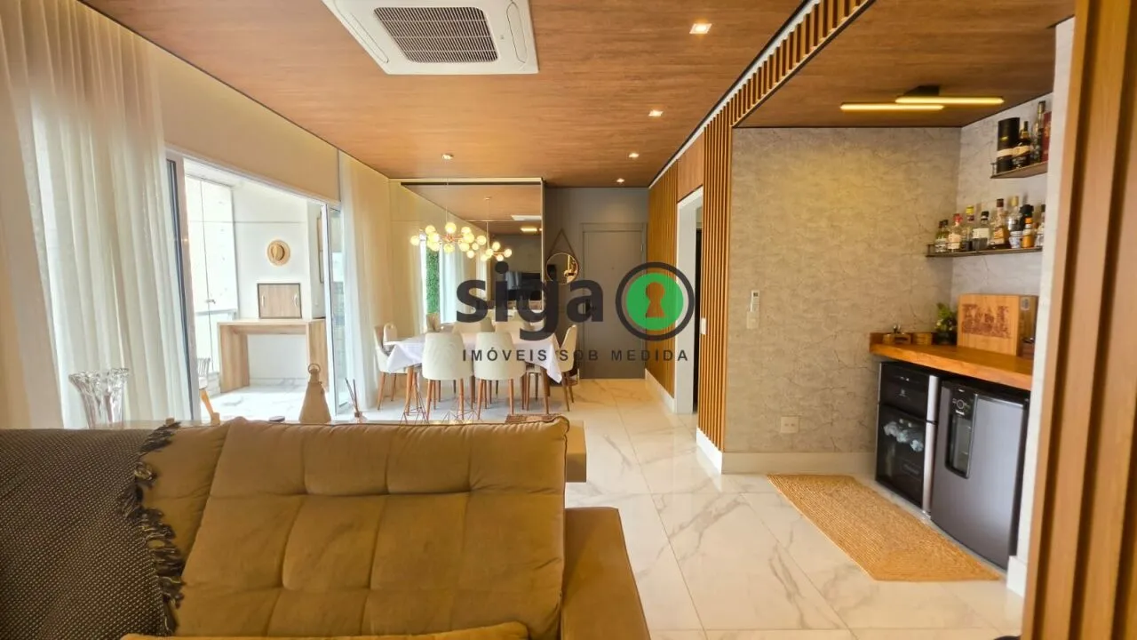 Imagem Apartamento à venda no Brooklin com 117m², 3 suítes, varanda gourmet, andar alto e lazer completo
