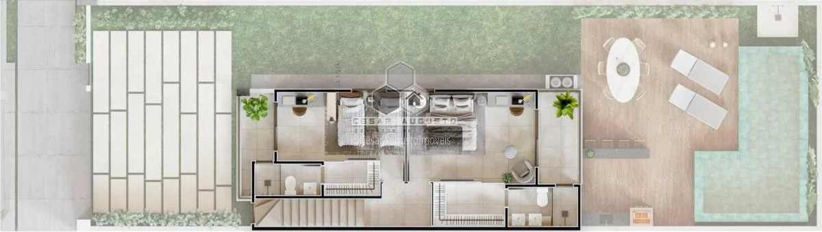 Imagem Liberty Unique: Casas Duplex de Luxo com 03 suites a 100m da CE-010