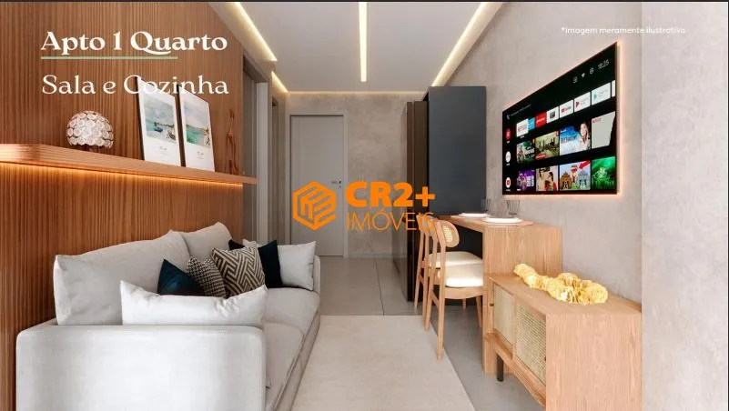 Imagem Vendo Flat 19m2, 1 quarto, em Tamandaré/Carneiros.