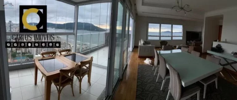 Imagem Belíssimo apartamento vista mar em Santos, com 380m², design diferenciado,
