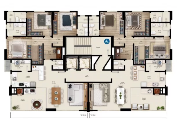 Imagem Fiori Del Mare - Apartamento à venda no bairro Meia Praia - Itapema/SC