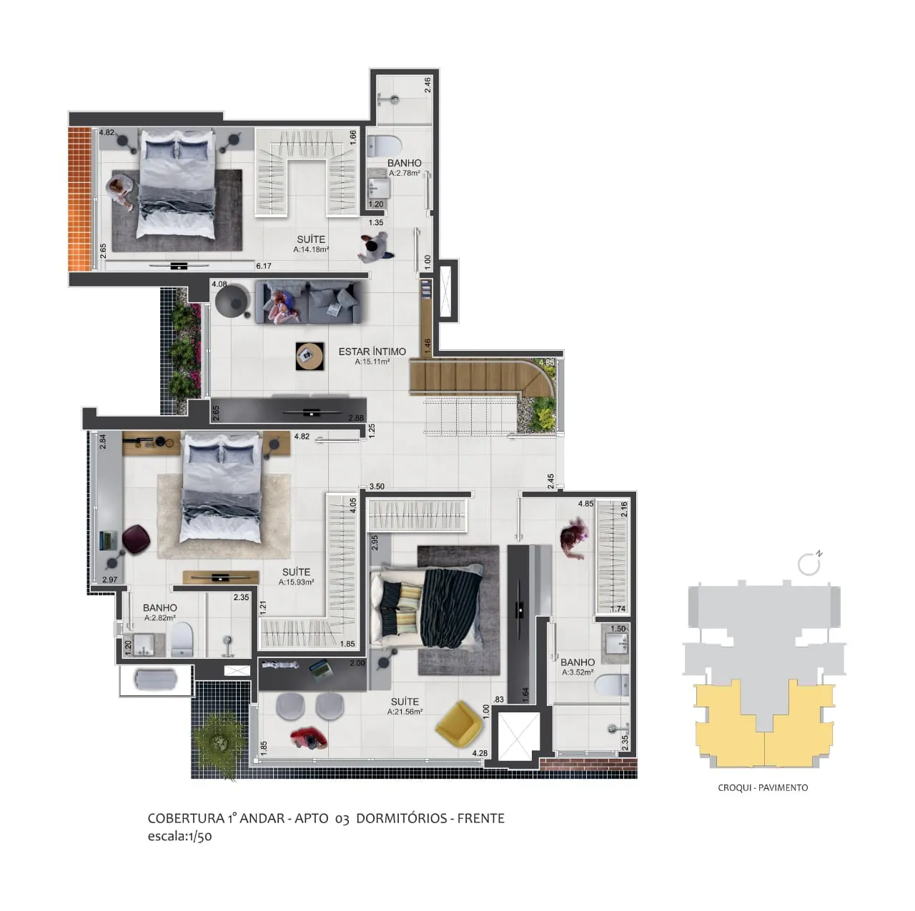 Imagem Apartamento à venda em Torres, Predial, com 3 quartos, 105.67m2