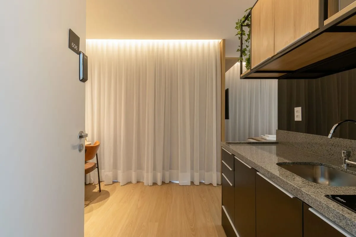 Imagem Apartamento com 1 Quarto para alugar, 24m² - Pinheiros