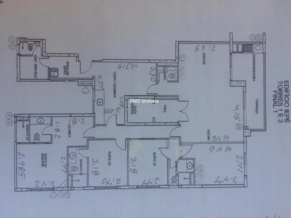 Imagem APARTAMENTO 149m² - 4 DORMITORIOS - 2 SUITES - 2 VAGAS - CAMPO GRANDE