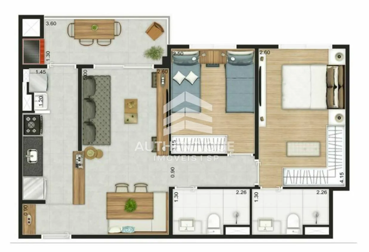Imagem Praça Marajoara - Apartamento à venda no bairro Santo Amaro - São Paulo/SP, Zona Sul