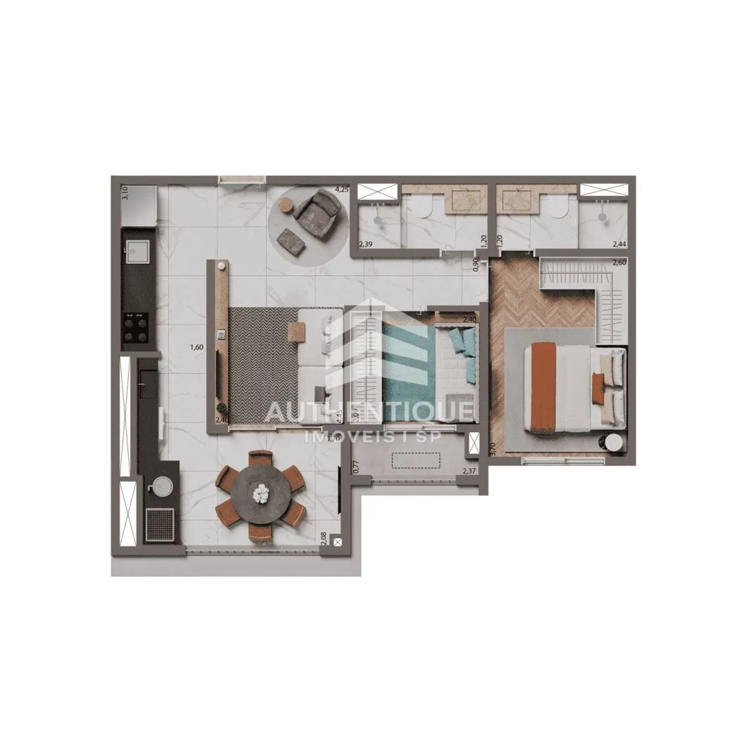 Imagem BROOKLYN BRIDGE - Apartamento à venda no bairro Brooklin - São Paulo/SP, Zona Sul
