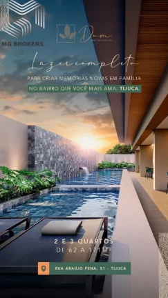 Imagem Apartamento à venda na Tijuca, Rio de Janeiro - 2 quartos, 1 suíte, lazer completo, 1 vaga de garagem, 64m² de área.Perto do Metro. Aproveite!