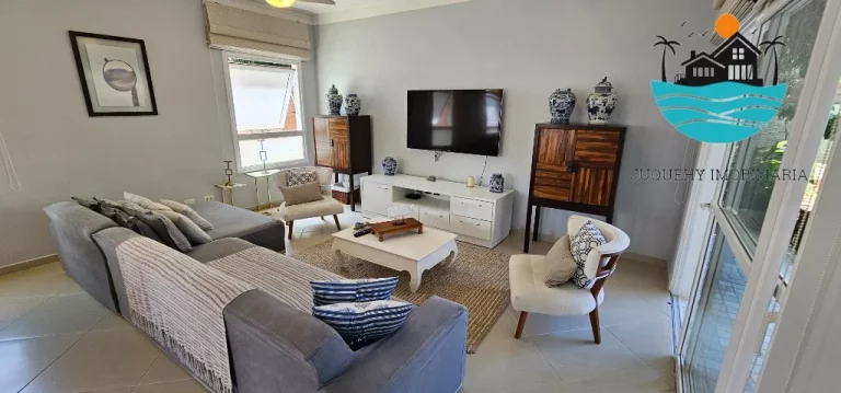 Imagem Casa alugar Juquehy - Condomínio pé na areia, Aluguel Anual, com 4 suítes, piscina e churrasqueira privativa, máx. 12 pessoas | Juquehy Imobiliária