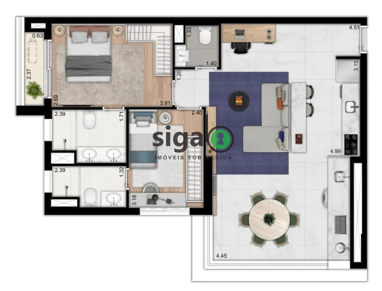 Imagem Apartamento para venda no Campo Belo, São Paulo - SP