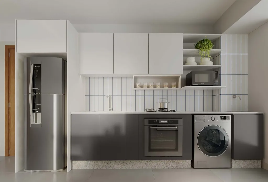 Imagem Apartamento de 2 quartos no Novo Mundo, Curitiba-PR: 1 suite, 2 banheiros, 1 vaga de garagem, 44,69 m² de área.