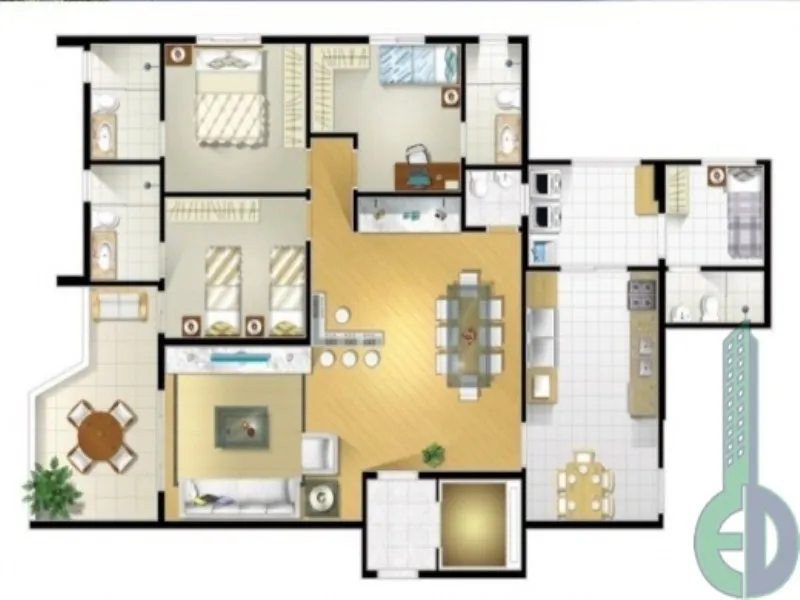 Imagem Condomínio Residencial Maison Amaro Santo André Sp, apartamento 3 quartos venda em Santo André