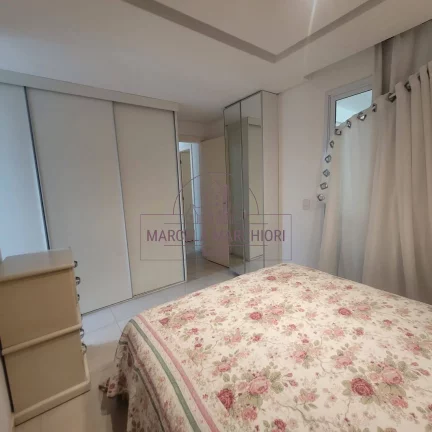 Imagem 2 quartos, suite, porcelanato, montado