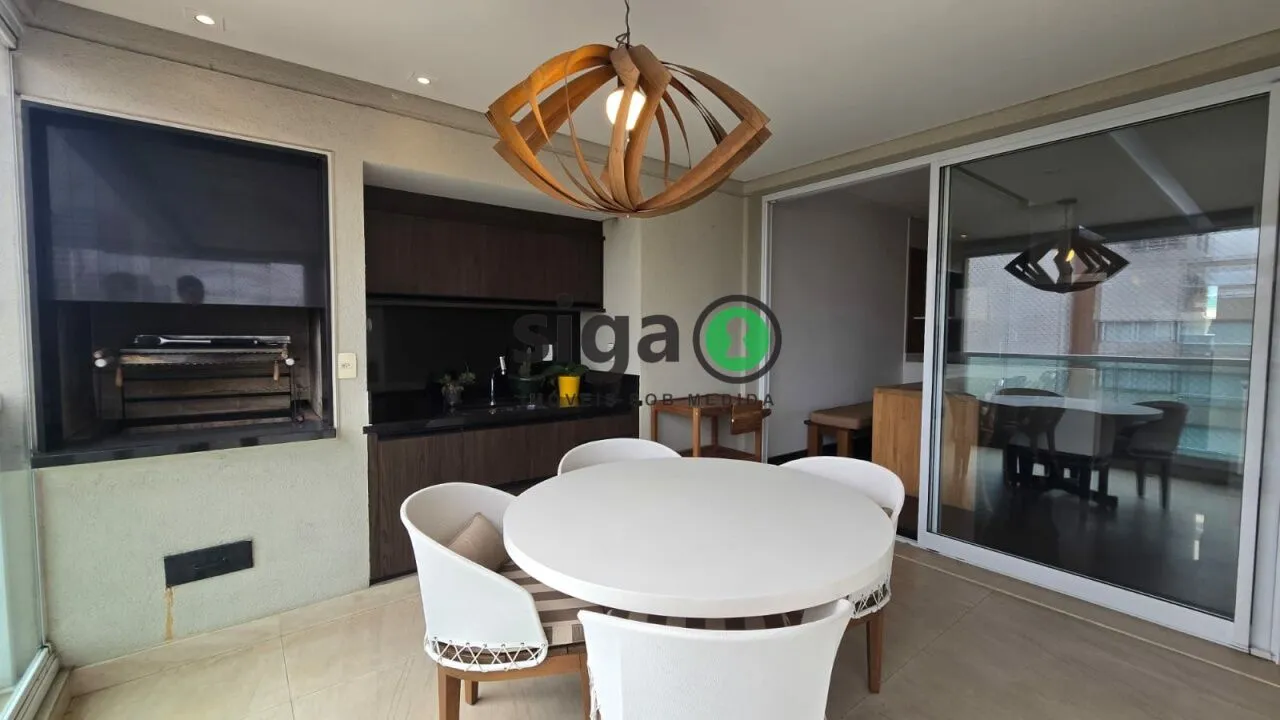 Imagem Brooklin - 198 m² - Andar Alto - 3 Suítes - Varanda Gourmet - Quadra de Tênis