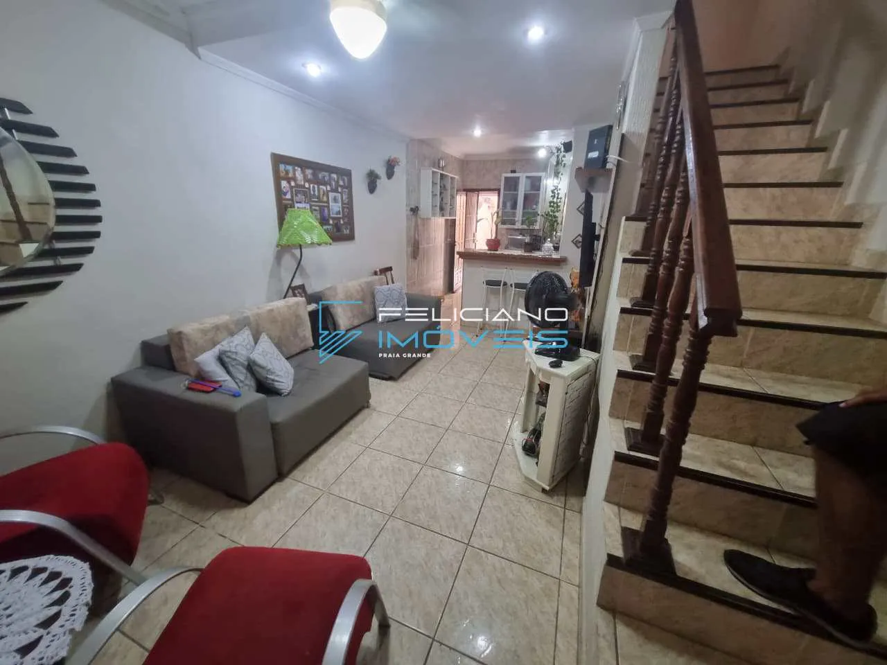 Imagem Sobrado com 2 quartos, Balneário Maracanã, Praia Grande - R$ 430 mil, Cod: 6924