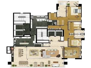 Imagem Apartamento com 3 quartos a venda em Jardim Anália Franco São Paulo SP, apartment in São Paulo, apartamento de alto padrão Sp, ap alto padrão SP