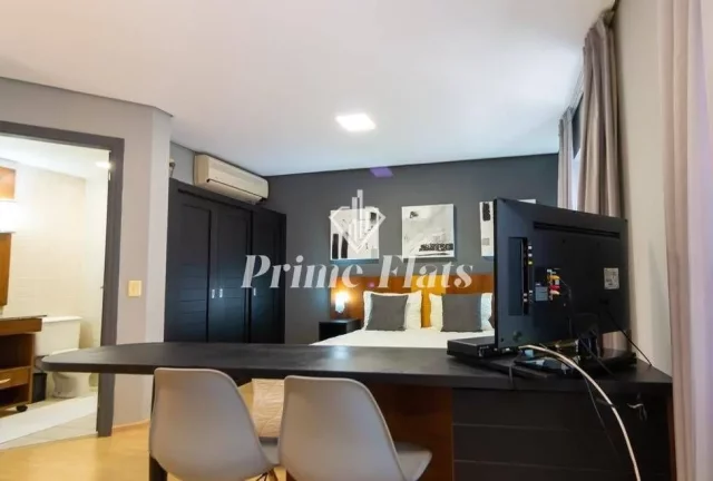 Imagem Flat disponível para locação no Mercure São Paulo Moema Times Square Hotel, com 30m², 1 dormitório e 1 vaga de garagem
