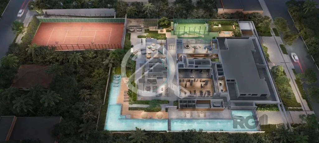 Imagem Condomínio Clube Seen Menino Deus, apartamento 3 dormitórios com vista para o rio, 98 m² de área...