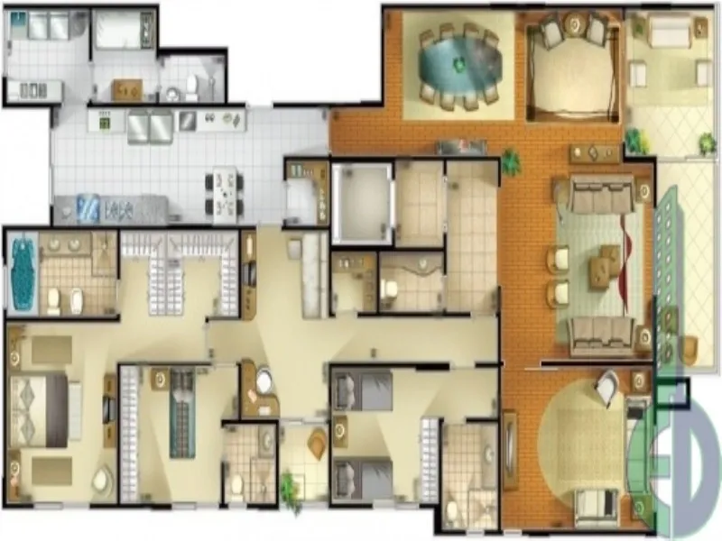 Imagem Apartamento de luxo com 4 quartos e 4 suítes no Edifício Murano em São Caetano do Sul - Santa Paula!