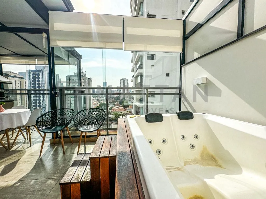 Imagem Cobertura com 1 dormitório para alugar, 73 m² por R$ 8.788,29/mês - Brooklin - São Paulo/SP