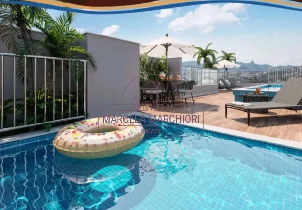 Imagem Ap 2 quartos, suíte, sol da manhã, vista mar, lazer completo, 1 vaga