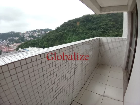 Imagem Sala comercial para venda em santos com 1 vaga de garagem, varanda e sala de reuniões por R$277.000,00