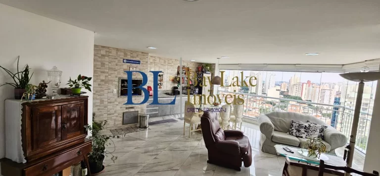 Imagem Apartamento Família Mooca Andar Alto 122m2 3 suítes Sacada Gourmet 2 Vagas!