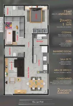 Imagem Apartamento à venda, 71 m² por R$ 450.000,00 - Bela Vista - Patos de Minas/MG