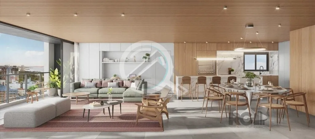 Imagem Condomínio Clube Seen Menino Deus, apartamento 3 dormitórios com vista para o rio, 98 m² de área...