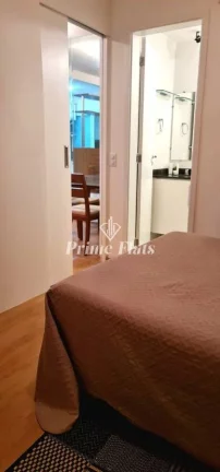 Imagem Flat disponível para locação no Edifício Mandarim no Brooklin, com 50m², 1 dormitório e 1 vaga