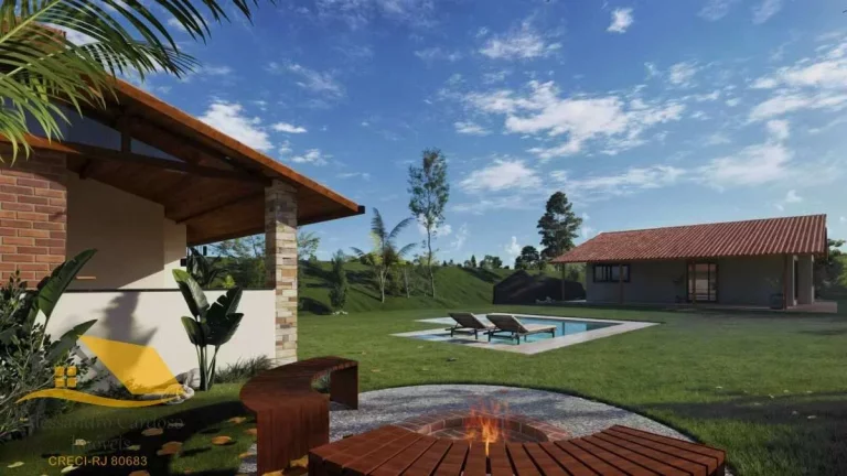 Imagem (LANÇAMENTO) Casa de Campo com 150 mts², Piscina, Sauna e Área Gourmet