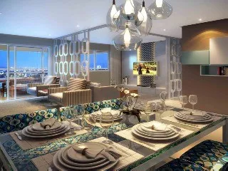 Imagem Apartamento de Luxo no Edifício Gaudi São Caetano: 2 quartos, 1 suíte, 2 banheiros, 2 vagas, 98m² no Barcelona, SP.