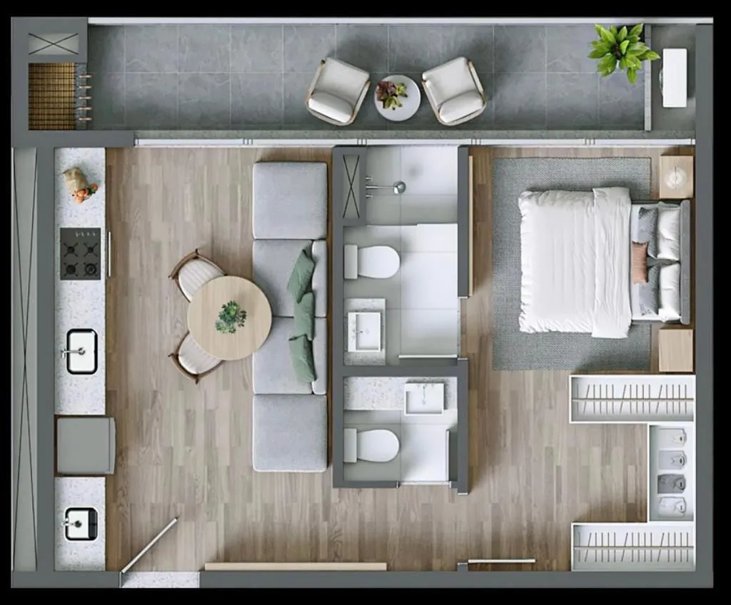 Imagem Studio à venda com 53.7m2 por R$ 990.000,00