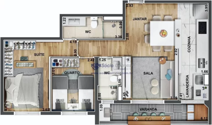 Foto do imóvel Apartamento com 2 dormitórios à venda, 69 m por R$ 585.000,00 - Vila Galvão - Guarulhos/SP