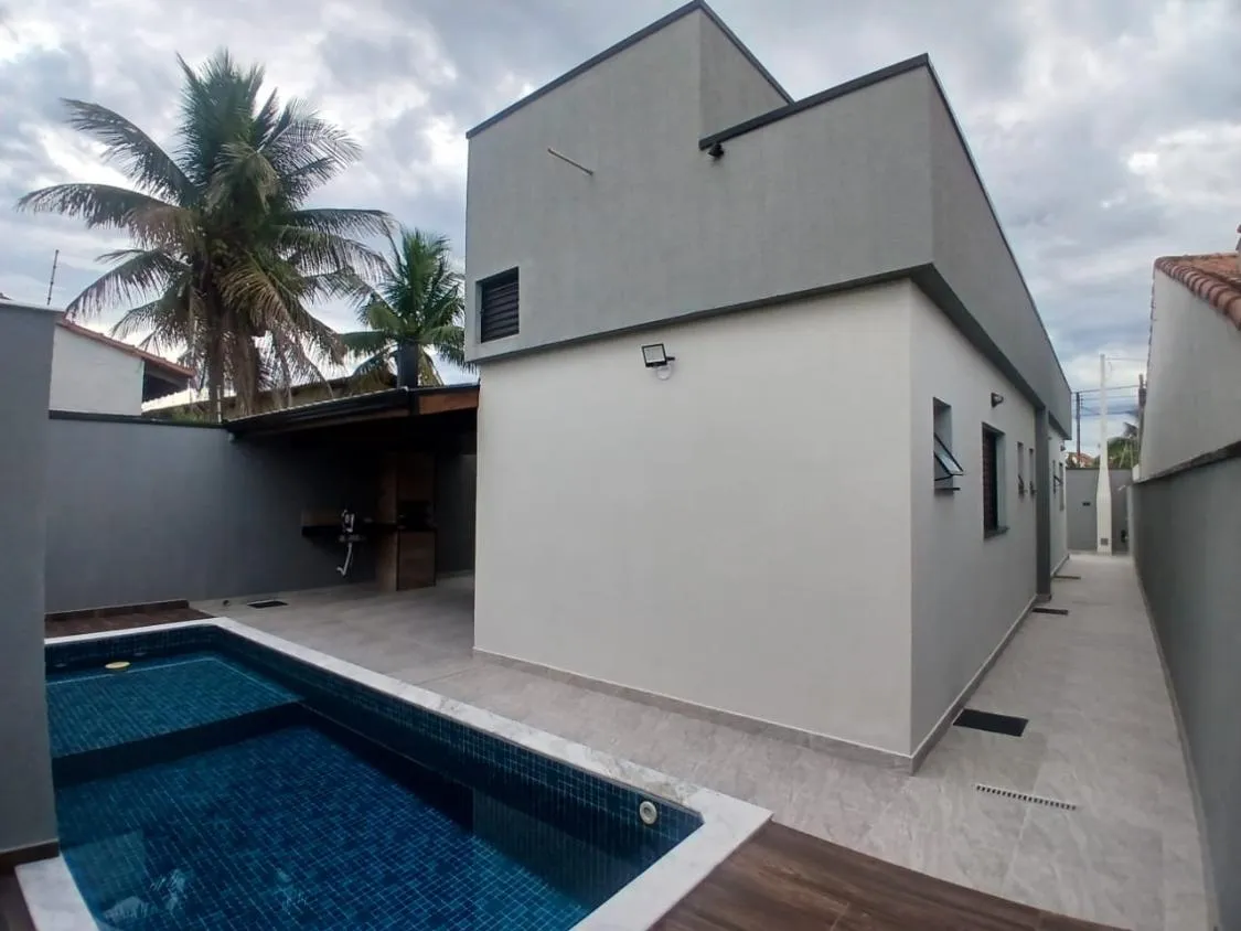 Imagem CASA NOVA COM PISCINA A 119 METROS DO MAR NO REGINA MARIA ITANHAÉM