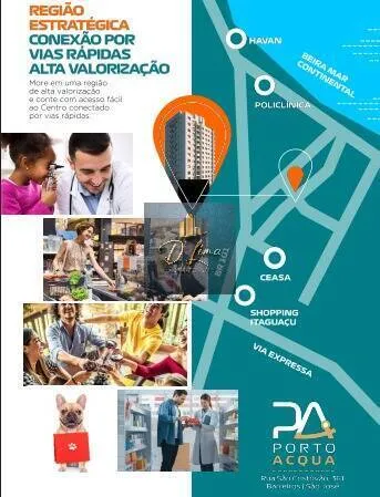Imagem Residencial Porto Acqua, apartamento a venda 2 quartos em Barreiros Sc