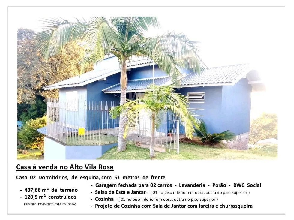 Imagem Residencia para venda em Ivoti de 120,00m² construido - 2 Dormitórios