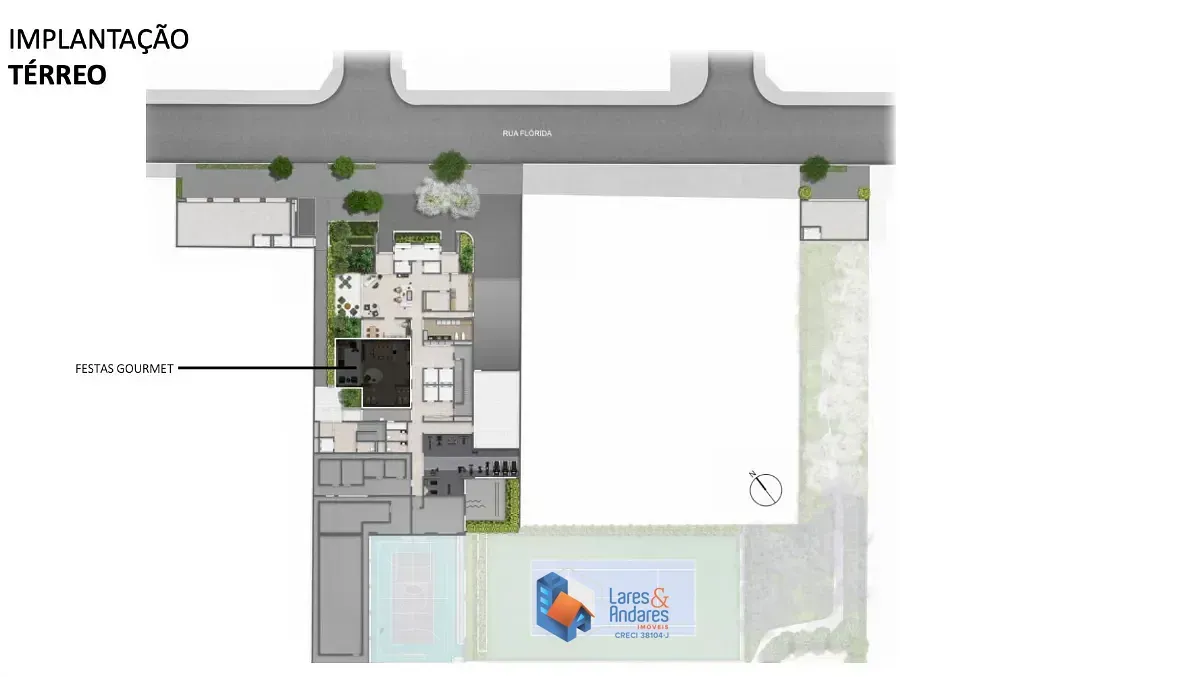 Imagem Apartamento para venda em Cidade Monções com 1 quarto, sendo 1 suíte, 33m²