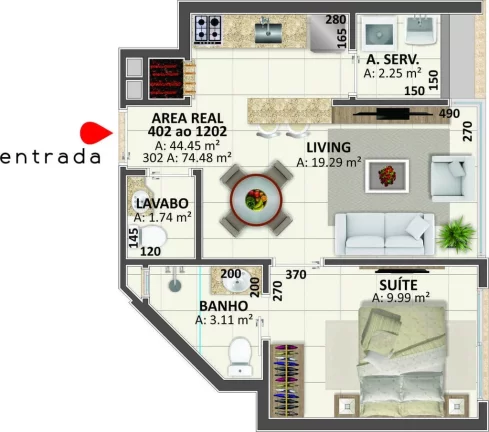 Imagem Maria de Luca Pellegrini - Apartamento à venda no bairro Navegantes - Capão da Canoa/RS