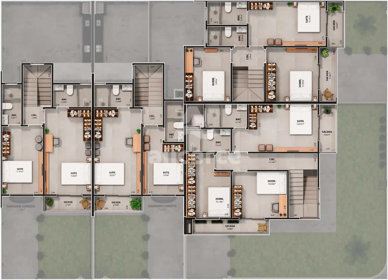 Imagem Sobrado pronto para morar novo moderno e espaçoso em Areias - São José/SC