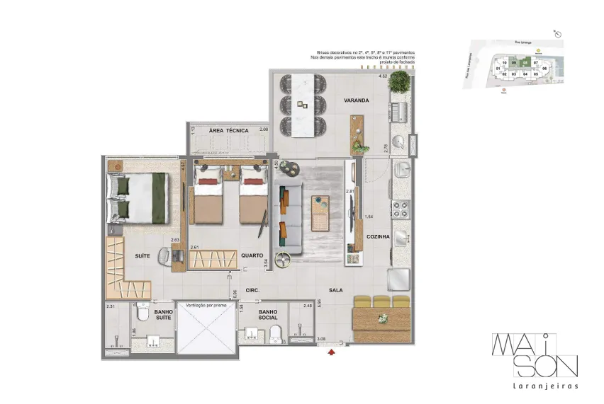 Imagem Maison Laranjeiras: Apartamentos de 2 a 4 Quartos na Rua das Laranjeiras, RJ | Zona Sul