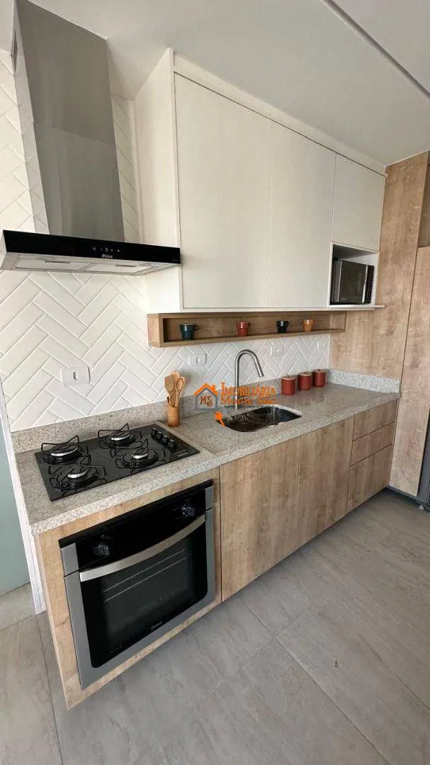 Imagem Apartamento Alto Padrão Village Residence | Mobiliado | Andar Alto | Varanda Gourmet | 3 Vagas | Guarulhos