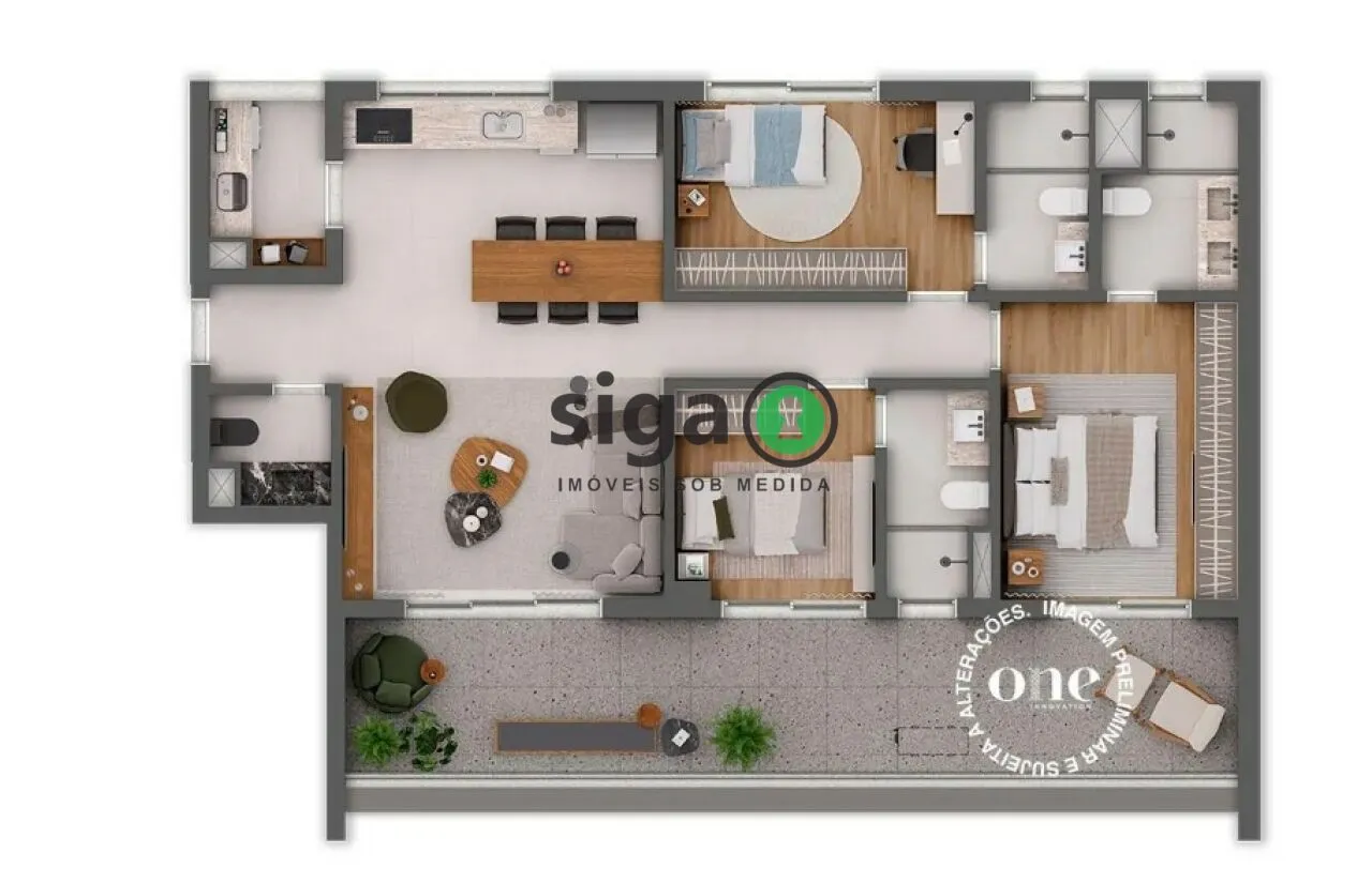 Imagem Apartamento para venda em Pinheiros 03 suítes, São Paulo - SP