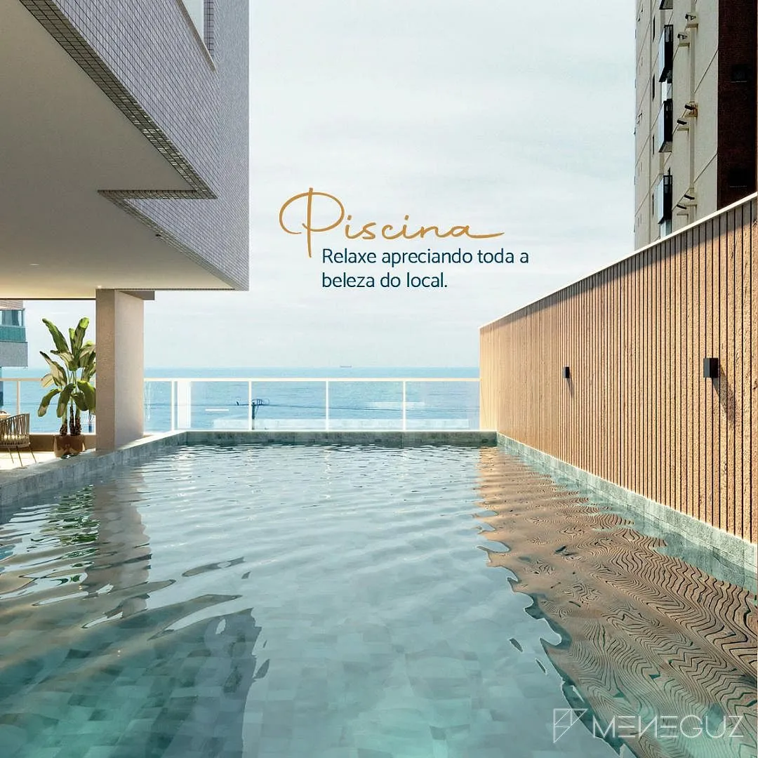 Marinetti Rondelli - Lançamento na Praia do Morro, com apartamentos a venda de 2 quartos, a uma quadra do mar e lazer completo